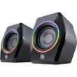 Акустична система 2.0 Defender Solar 9, 10Вт, Bluetooth, RGB підсвітка, USB, чорна (65939)