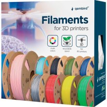 Філамент для 3D-принтера Gembird, PLA+, 1.75мм, білий (3DP-PLA+1.75-02-W)