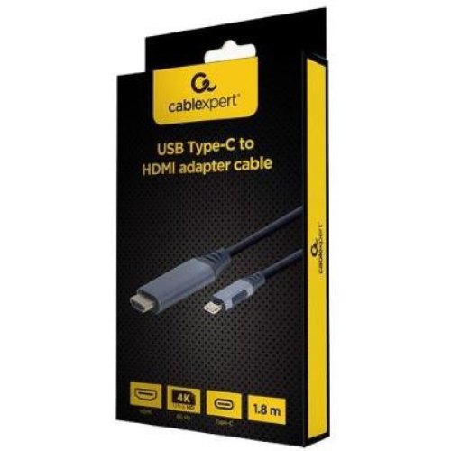 Кабель Cablexpert, USB Type-C to HDMI, 4K 60Hz, 1.8м (CC-USB3C-HDMI-01-6)
