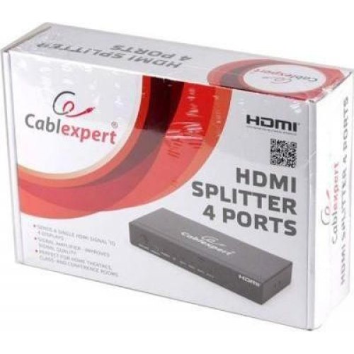 Сплітер Cablexpert, 4хHDMI, v1.4, 1080р (DSP-4PH4-02)