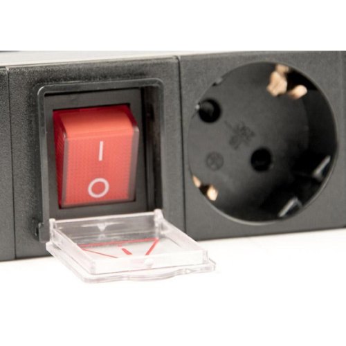 Мережевий фільтр EnerGenie EG-PDU-014-C14, 1U, 16A, 8xрозеток (євро), 3м, С14