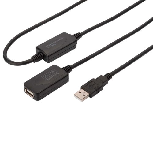 Кабель-подовжувач DIGITUS, USB 2.0 Type-A (M) to USB Type-A (F), 20м (DA-73102)