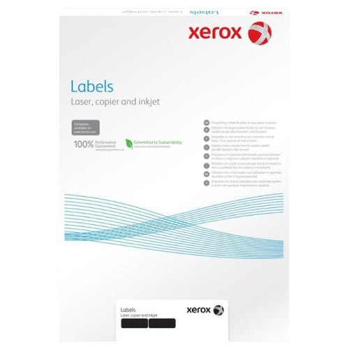 Наклейка для друку Xerox Mono Laser 24UP, прямі краї, 70x37мм, 100 аркушів (003R97408)