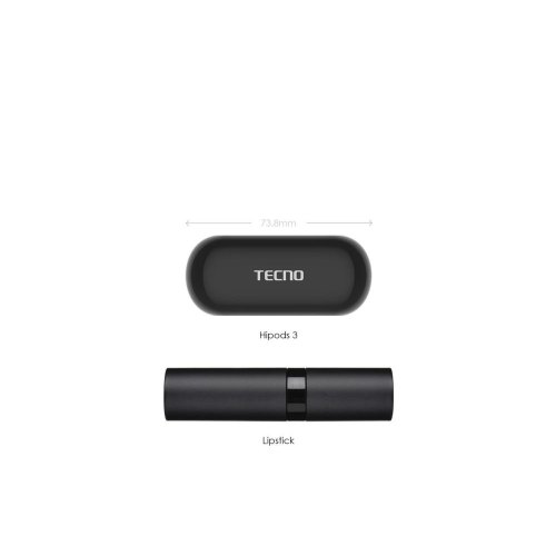 Навушники бездротові TWS Tecno Hipods H3, Black (4895180768019)