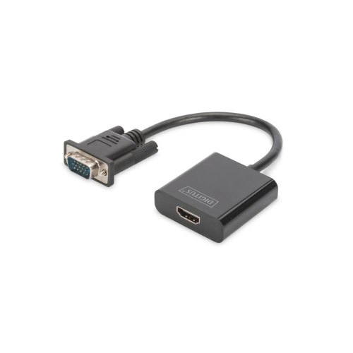 Адаптер DIGITUS, VGA to HDMI, Full HD (DA-70473)
