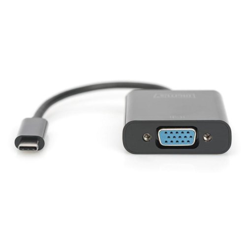 Адаптер DIGITUS, USB Type-C (M) to VGA (F), Full HD, 0.15м (DA-70853)