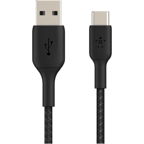 Кабель Belkin, USB Type-A to USB Type-С, 2м, чорний (CAB002BT2MBK)