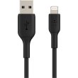 Кабель Belkin, USB Type-A to Lightning, PVC, 1м, чорний (CAA001BT1MBK)