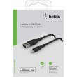 Кабель Belkin, USB Type-A to Lightning, PVC, 1м, чорний (CAA001BT1MBK)