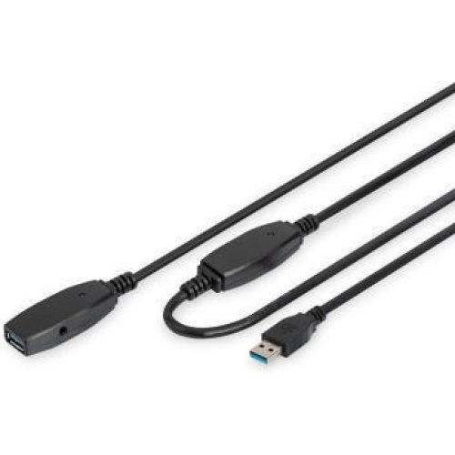 Кабель-подовжувач DIGITUS, USB 3.0 Type-A (M) to USB Type-A (F), 15м (DA-73106)