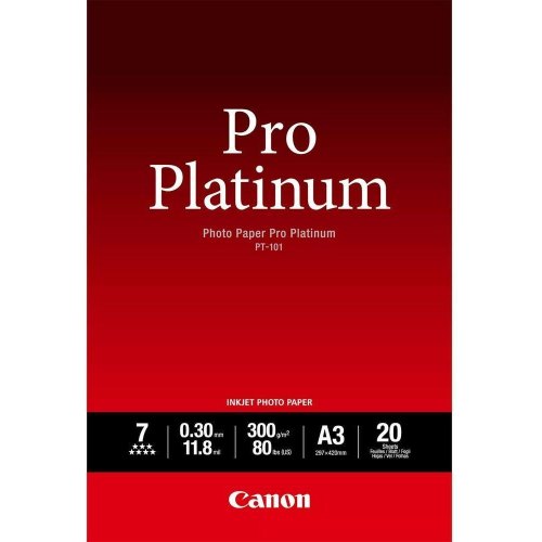 Папір для друку Canon A3+ Pro Platinum Photo Paper PT-101, 20 аркушів (2768B017)
