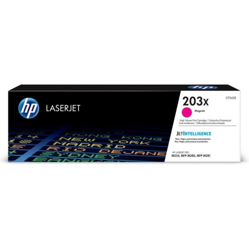 Картридж HP 203X, для CLJ M280/M281/M254, 2500 сторінок, Magenta (CF543X)
