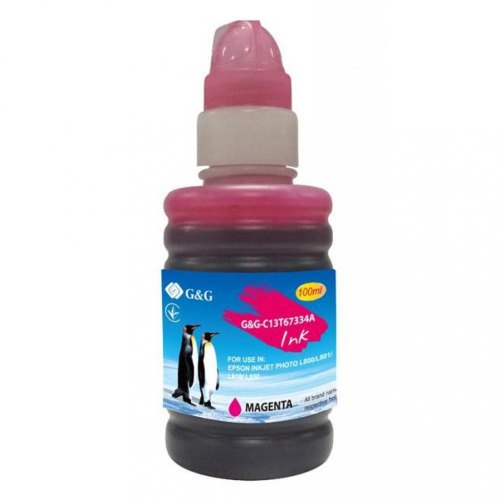 Контейнер з чорнилом G&G, для Epson L800/L805/L810/L850/L1800, 100мл, Magenta (G&G-C13T67334A)