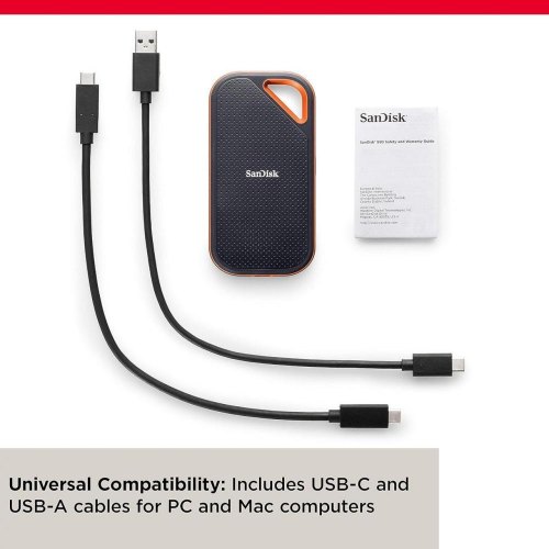 Зовнішній накопичувач SSD SanDisk E81, 4TB, USB 3.2 Gen 2x2 Type-C, IP55 (SDSSDE81-4T00-G25)