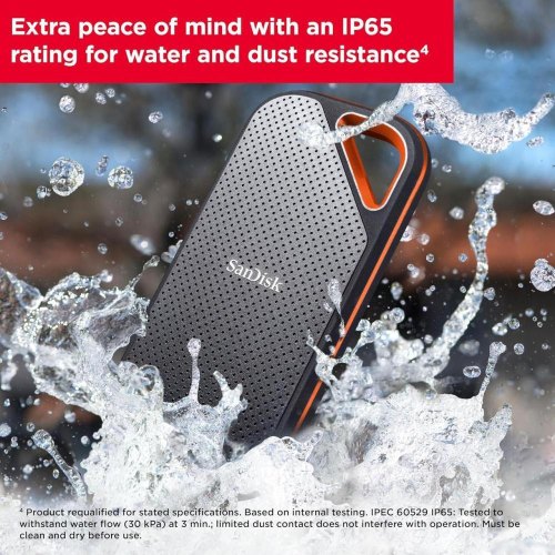 Зовнішній накопичувач SSD SanDisk E81, 4TB, USB 3.2 Gen 2x2 Type-C, IP55 (SDSSDE81-4T00-G25)