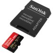Карта пам'яті SanDisk Extreme Pro V30, 256GB, microSDXC, C10 UHS-I U3, SD адаптер (SDSQXCZ-256G-GN6MA)