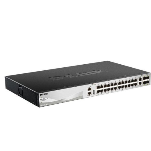 Комутатор L3 D-Link, 24xGE, 4xGE/SFP, 2x10GE, 4xSFP+ (DGS-3130-30TS)