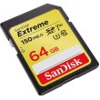 Карта пам'яті SanDisk Extreme, 64GB, SDXC, C10 UHS-I U3 (SDSDXV6-064G-GNCIN)