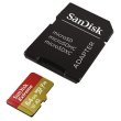 Карта пам'яті SanDisk Extreme V30, 64GB, microSDXC, C10 UHS-I U3, SD адаптер (SDSQXA2-064G-GN6AA)