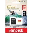 Карта пам'яті SanDisk Extreme V30, 64GB, microSDXC, C10 UHS-I U3, SD адаптер (SDSQXA2-064G-GN6AA)