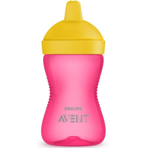 Чашка-непроливайка Philips, 300мл, твердий носик, рожева (SCF804/04)