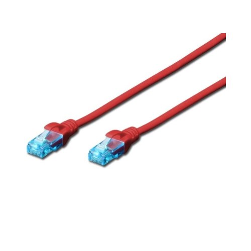 Патч-корд DIGITUS, CCA, cat.5e, UTP, AWG 26/7, PVC, 2м, червоний (DK-1512-020/R)