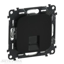 Розетка інформаційна Legrand Valena Allure, RJ45, cat.5e, UTP, антрацит (753950)
