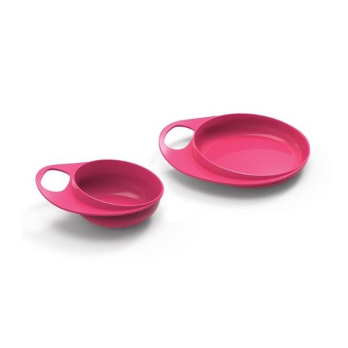 Набір тарілок дитячих Nuvita Easy Eating, 2шт, рожеві (NV8461Pink)