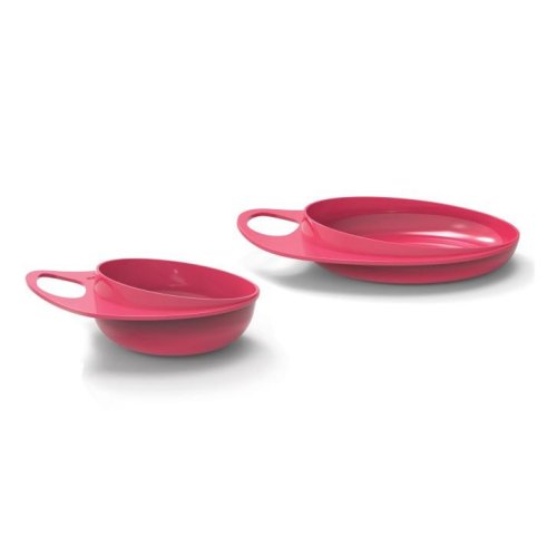 Набір тарілок дитячих Nuvita Easy Eating, 2шт, рожеві (NV8461Pink)
