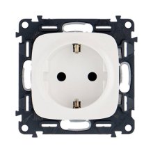 Розетка силова Legrand Valena Allure, Schuko, 16А/250В, автоматичні клеми, біла (753721)