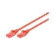 Патч-корд DIGITUS, cat.6, UTP, AWG 26/7, Cu, LSZH, 1м, червоний (DK-1617-010/R)