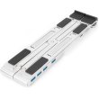 Підставка для ноутбука DIGITUS Notebook Riser, USB Type-C Hub, Silver (DA-90424)