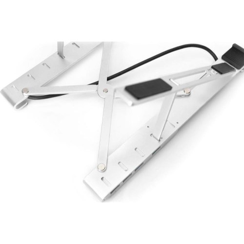 Підставка для ноутбука DIGITUS Notebook Riser, USB Type-C Hub, Silver (DA-90424)