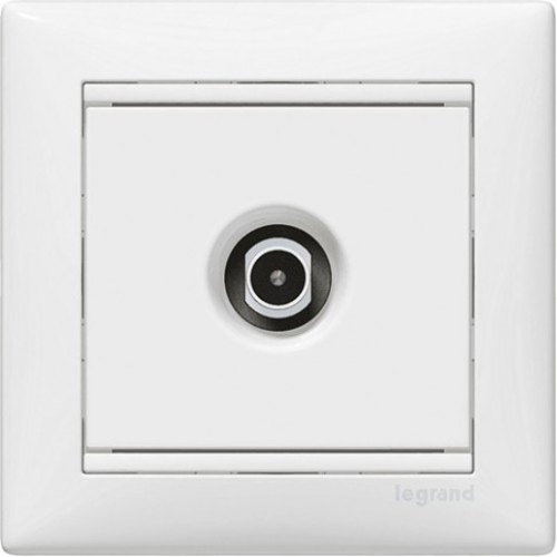 Розетка телевізійна Legrand Valena Classic, штекер зірка, біла (774429)