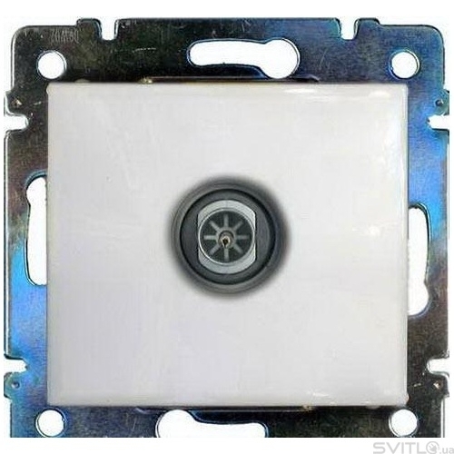 Розетка телевізійна Legrand Valena Classic, штекер зірка, біла (774429)