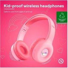 Навушники бездротові Trust On-ear Nouna Kids Wireless, Pink (25274)