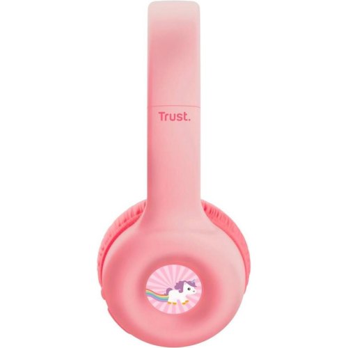 Навушники бездротові Trust On-ear Nouna Kids Wireless, Pink (25274)