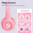 Навушники бездротові Trust On-ear Nouna Kids Wireless, Pink (25274)