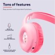 Навушники бездротові Trust On-ear Nouna Kids Wireless, Pink (25274)