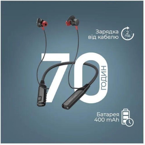 Гарнітура бездротова Promate Blend, Black