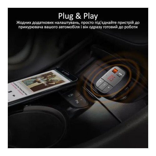 FM-трансмітер Promate SmarTune-2+, Black
