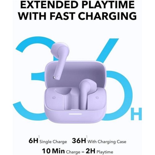 Навушники бездротові TWS Anker SoundCore K20i, Purple (A3994GQ1)