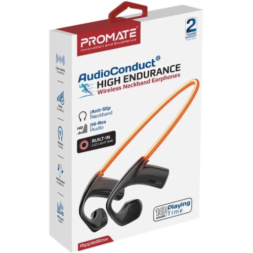 Гарнітура бездротова Promate RippleGlow, Black