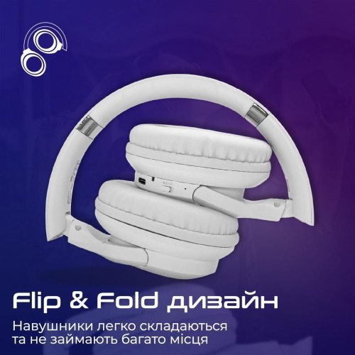Навушники бездротові Promate LaBoca-Pro, White