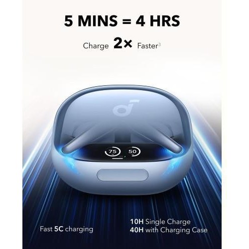 Навушники бездротові TWS Anker SoundCore Liberty 4 Pro, Blue Matte (A3954G31)