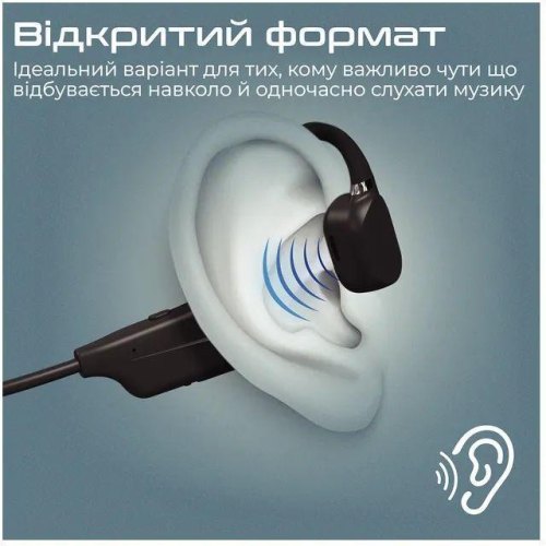 Гарнітура бездротова Promate Ripple, Black