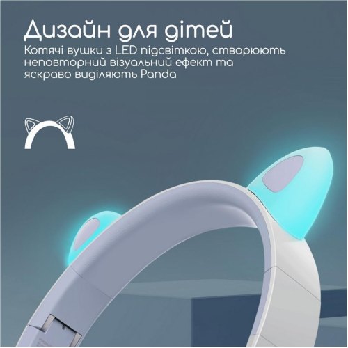 Навушники бездротові Promate Panda, Lilac