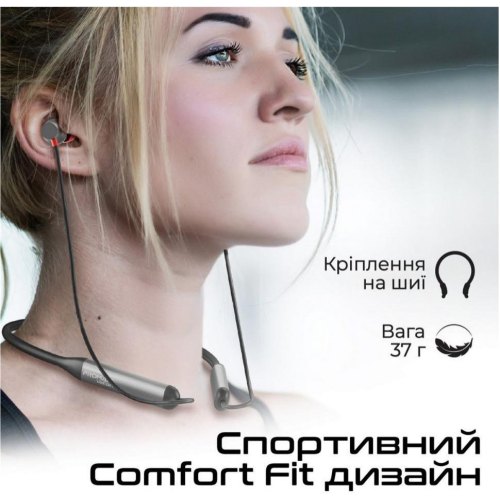 Гарнітура бездротова Promate Velcon, Black