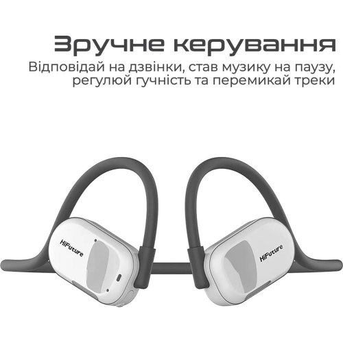 Гарнітура бездротова HiFuture FutureMate, Grey/White