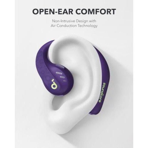 Навушники бездротові TWS Anker SoundCore AeroFit Pro, Purple (A3871GQ1)